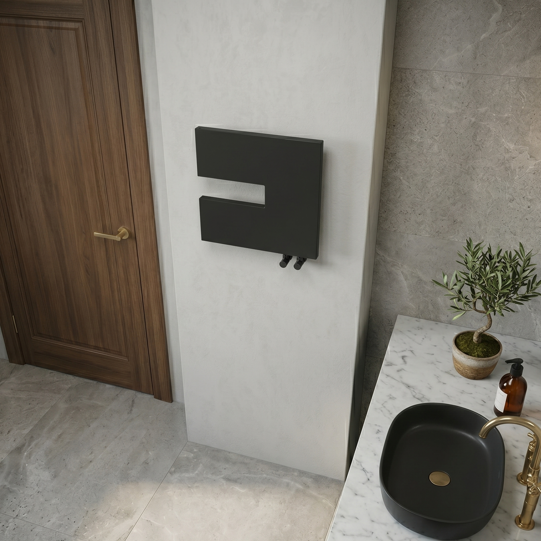 Carisa Coventry Left Square Steel Designer Radiator