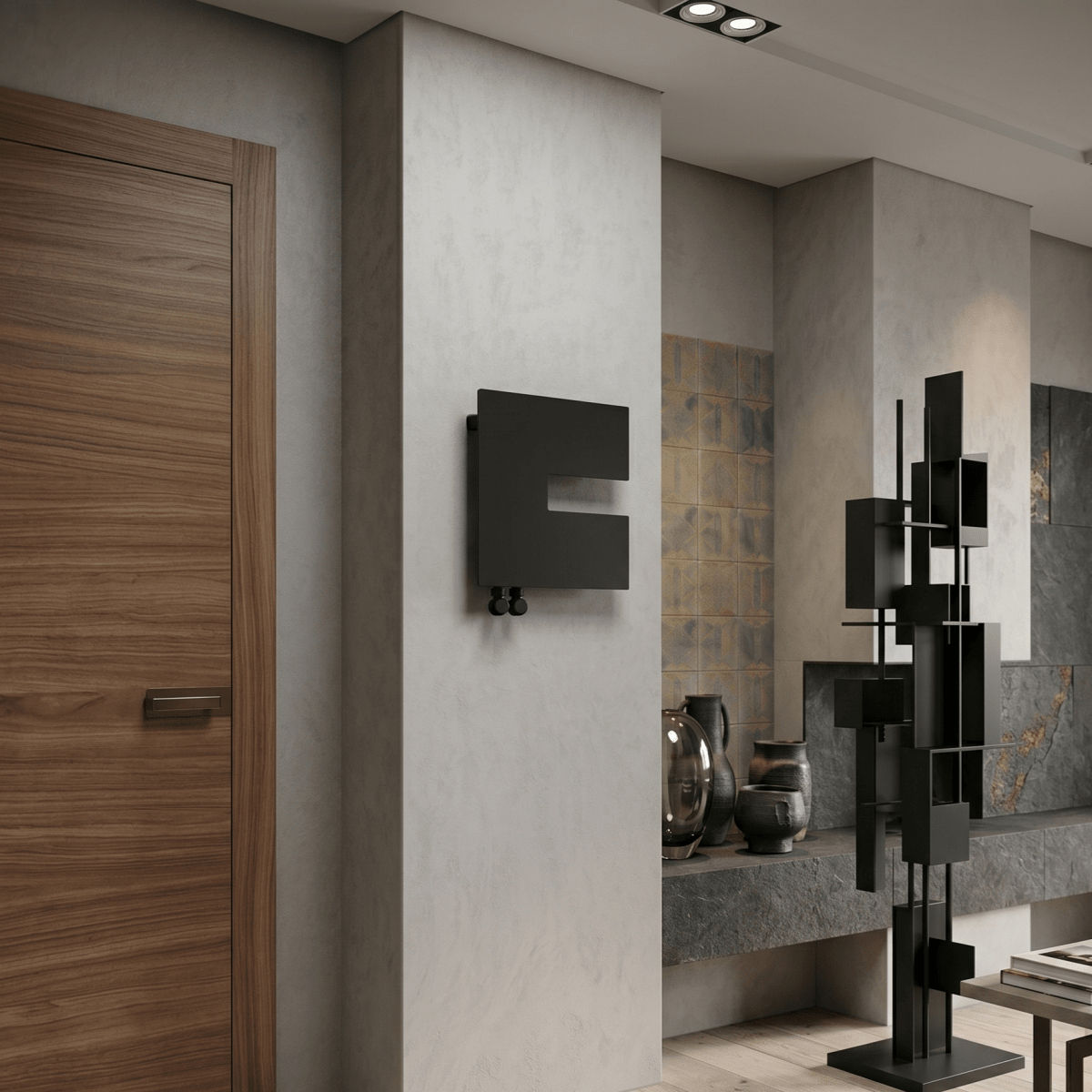 Carisa Coventry Right Square Steel Designer Radiator in 470H x 470W