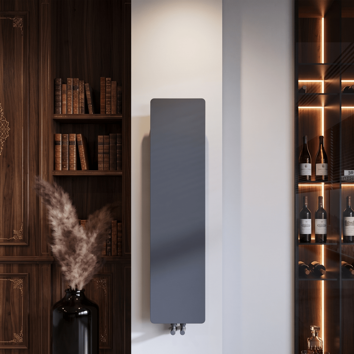 Carisa Croydon Steel Flat Panel Vertical Designer Radiator in 1190H x 290W