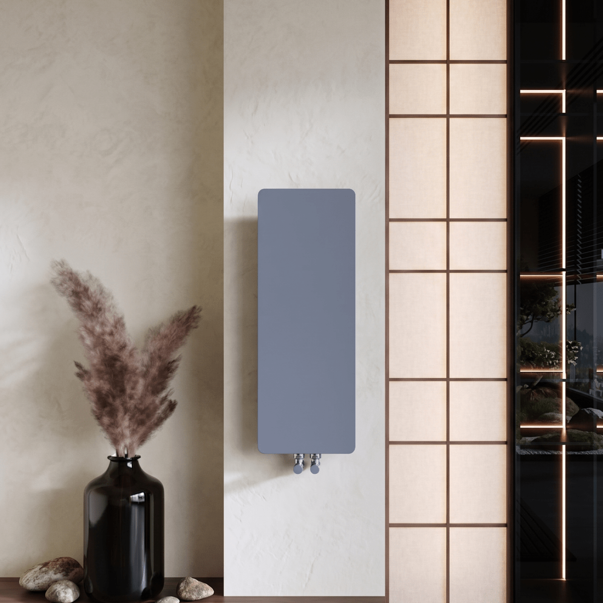 Carisa Croydon Steel Flat Panel Vertical Designer Radiator in 790H x 290W