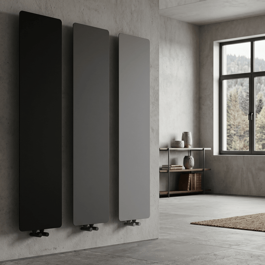 Carisa Croydon Steel Flat Panel Vertical Designer Radiator in 790H x 290W