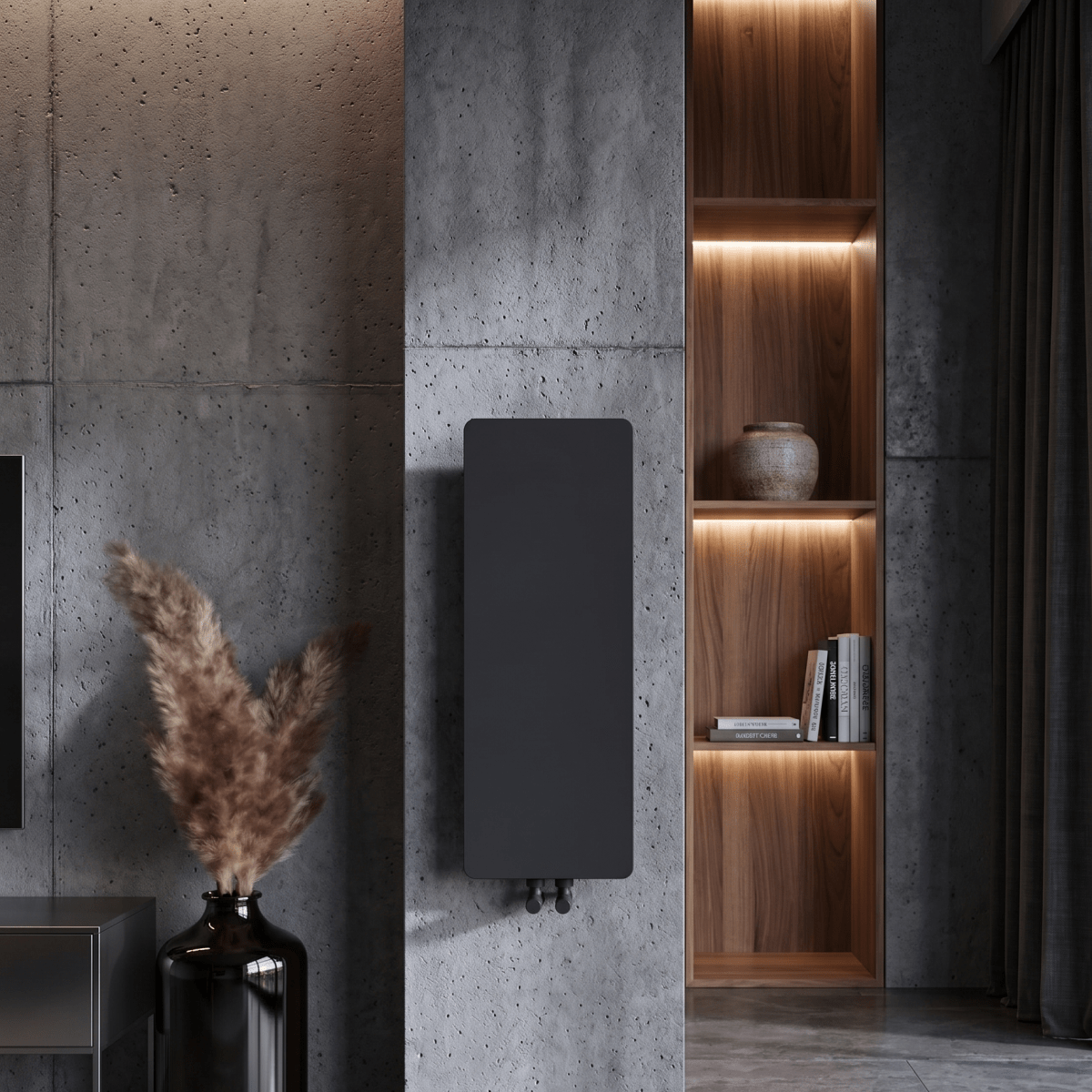 Carisa Croydon Steel Flat Panel Vertical Designer Radiator in 790H x 290W