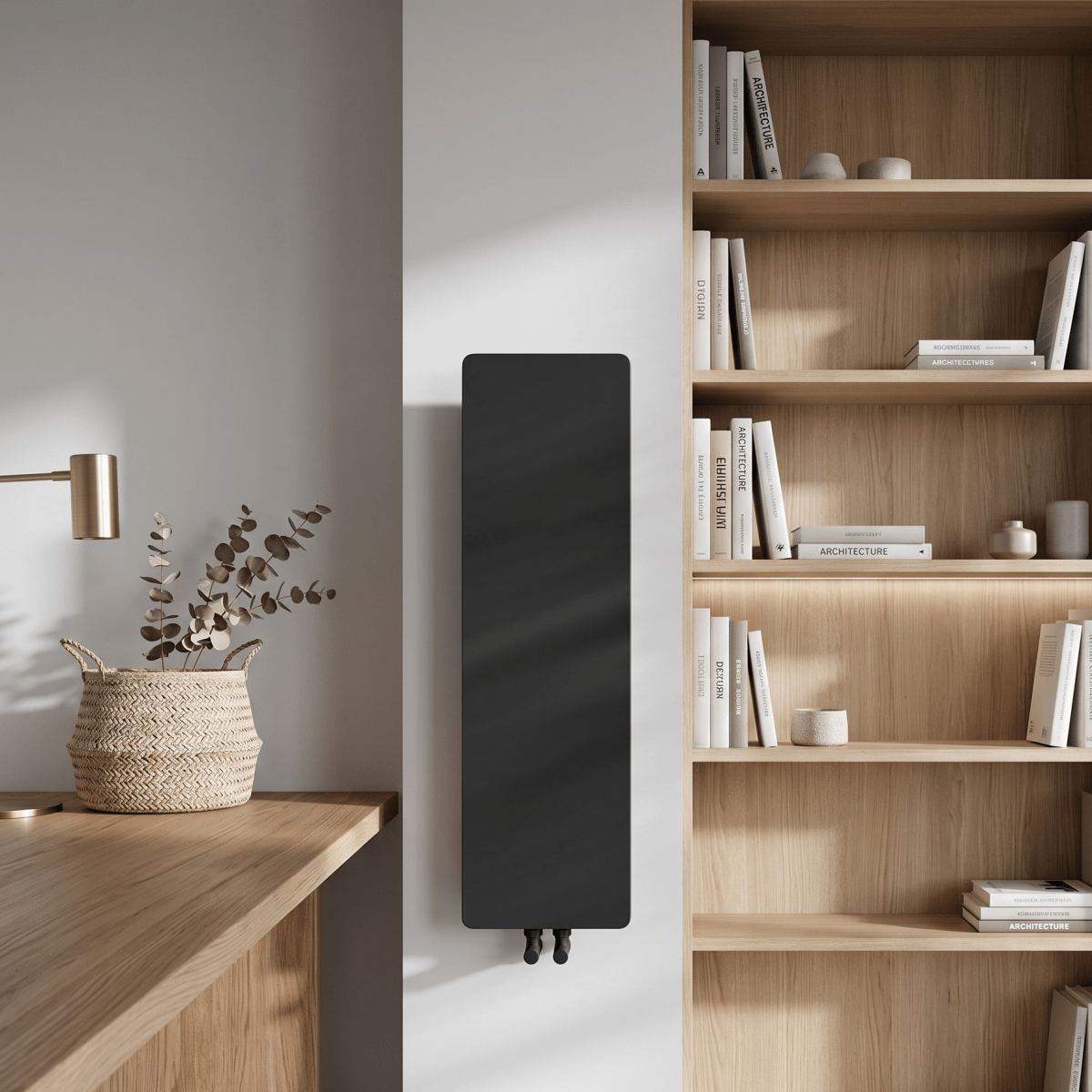 Carisa Croydon Steel Flat Panel Vertical Designer Radiator in 990H x 290W