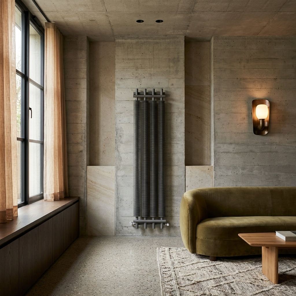 Carisa Dora Vertical Industrial Cylinder Designer Radiator