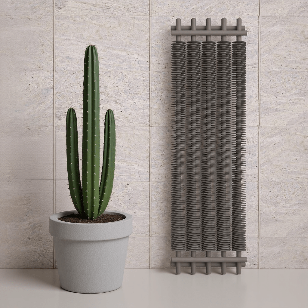 Carisa Dora Vertical Industrial Cylinder Designer Radiator in 1800H x 290W