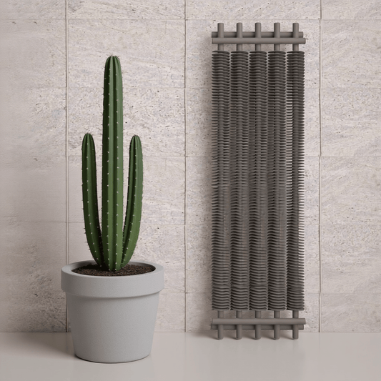 Carisa Dora Vertical Industrial Cylinder Designer Radiator in 1800H x 290W