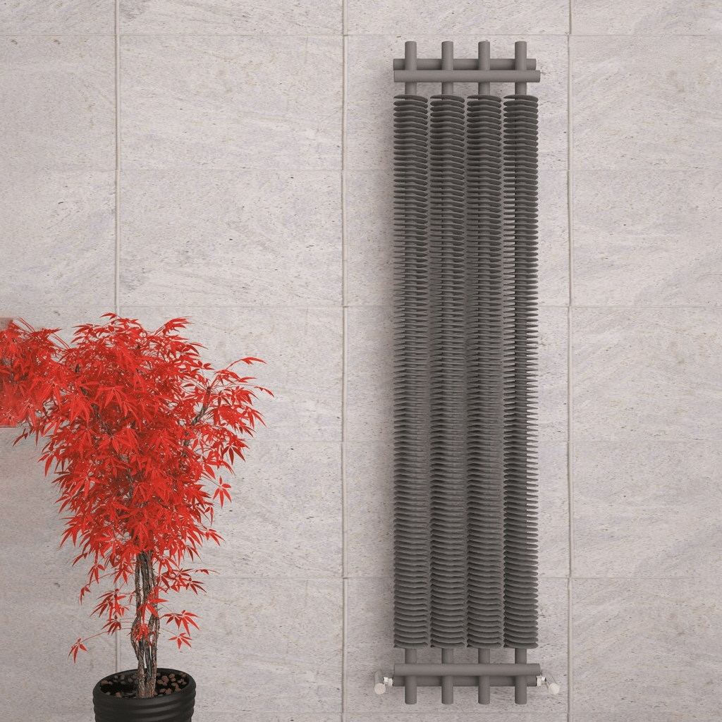 Carisa Dora Vertical Industrial Cylinder Designer Radiator in 1800H x 290W