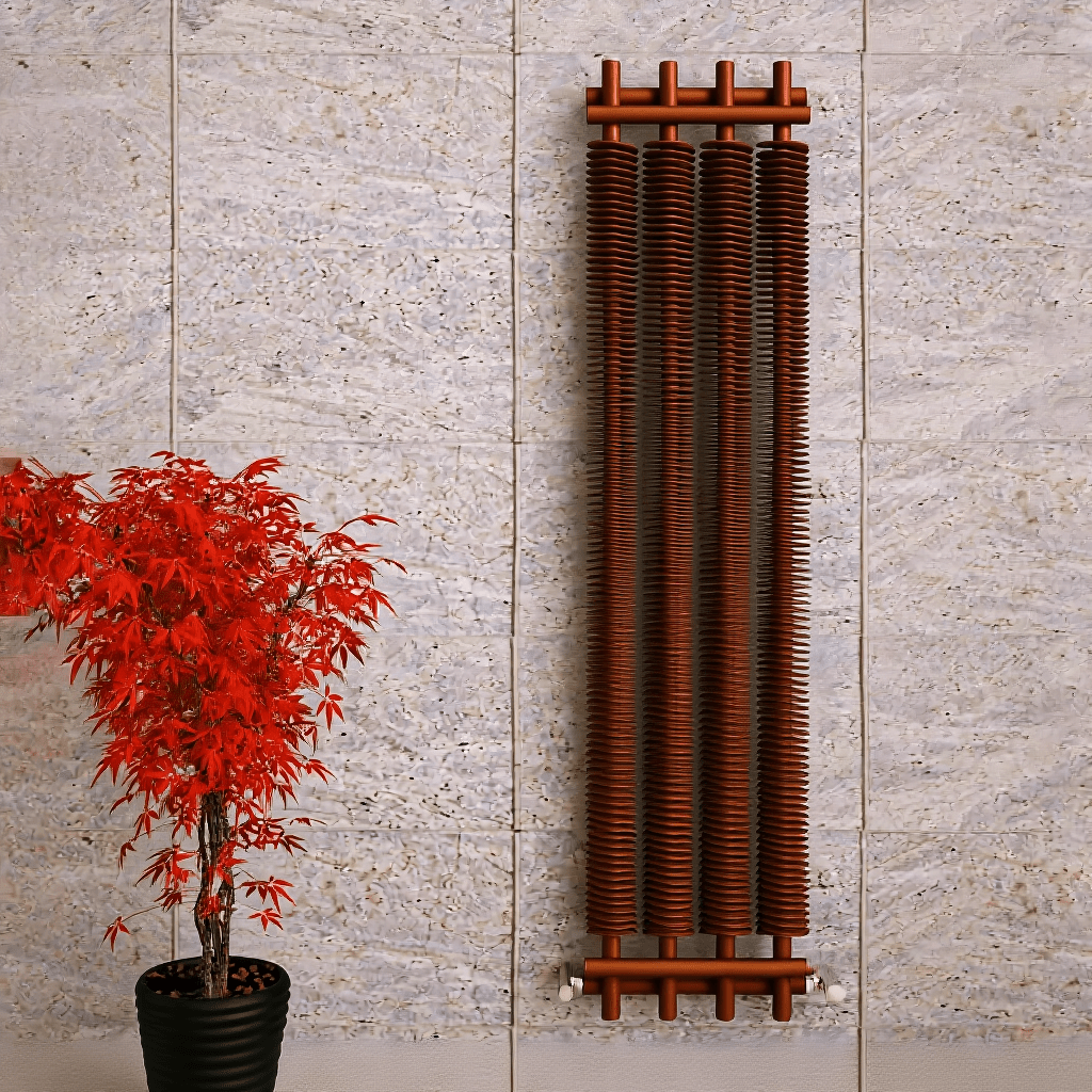 Carisa Dora Vertical Industrial Cylinder Designer Radiator in 1800H x 290W