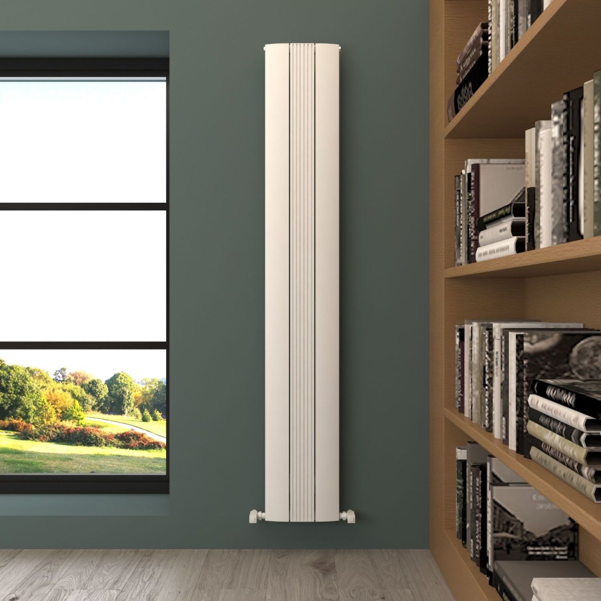 Carisa Dune Tall Wall Mounted Modern Radiator in 1800H x 280W