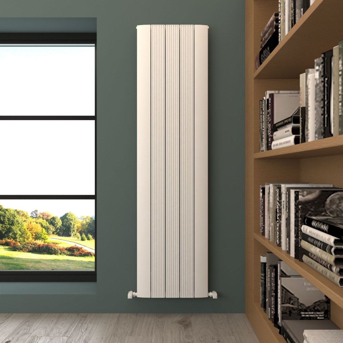 Carisa Dune Tall Wall Mounted Modern Radiator in 1800H x 470W