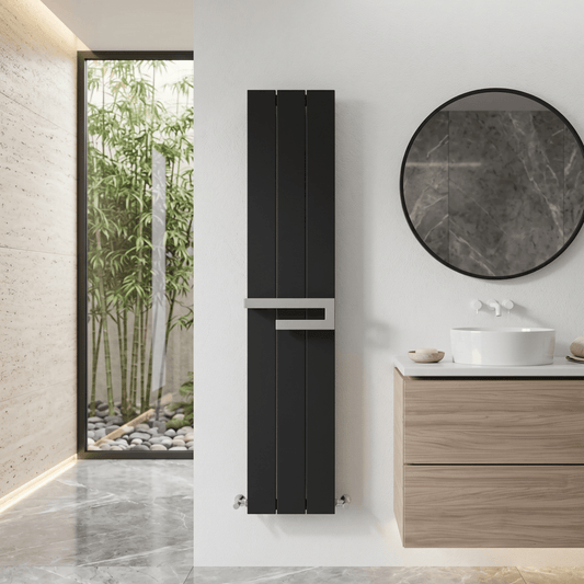 Carisa Elvino Designer Bathroom Radiator in 1800H x 370W