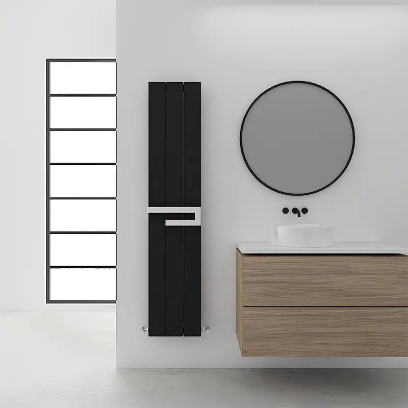 Carisa Elvino Designer Bathroom Radiator in 1800H x 370W