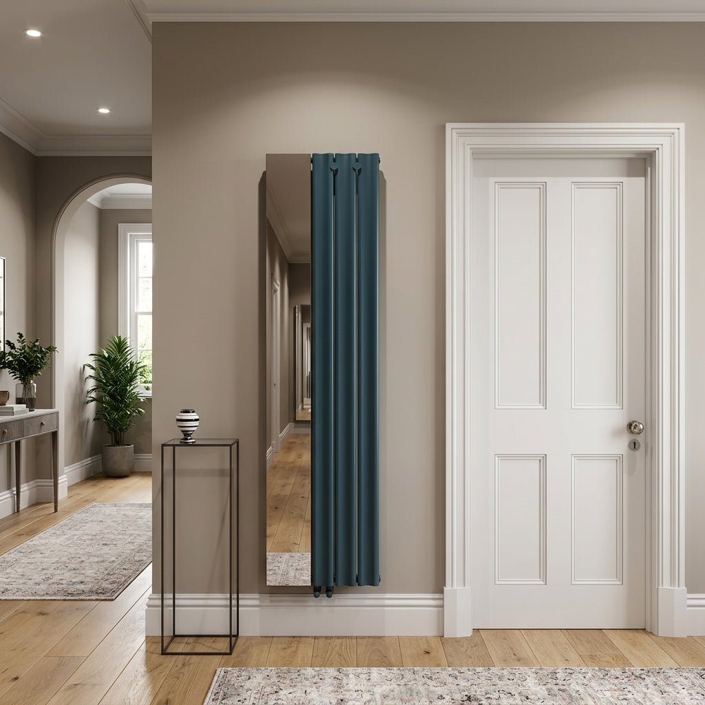 Carisa Entree Designer Aluminium Mirror Radiator in 1800H x 470W