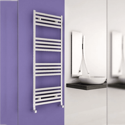 Carisa Fame Vertical Aluminium Bathroom Towel Radiator in 700H x 500W