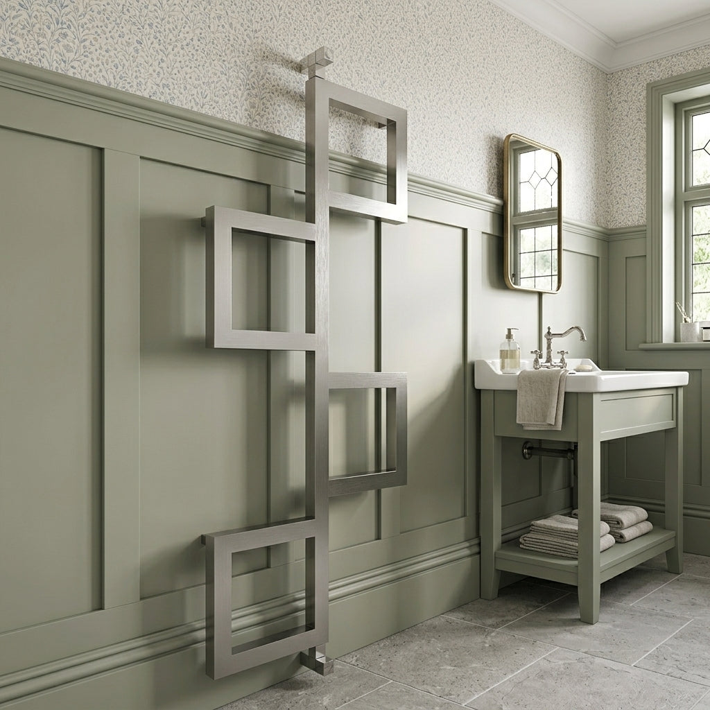 Carisa Flap Stainless Steel Towel Radiator | CUSTOM MADE