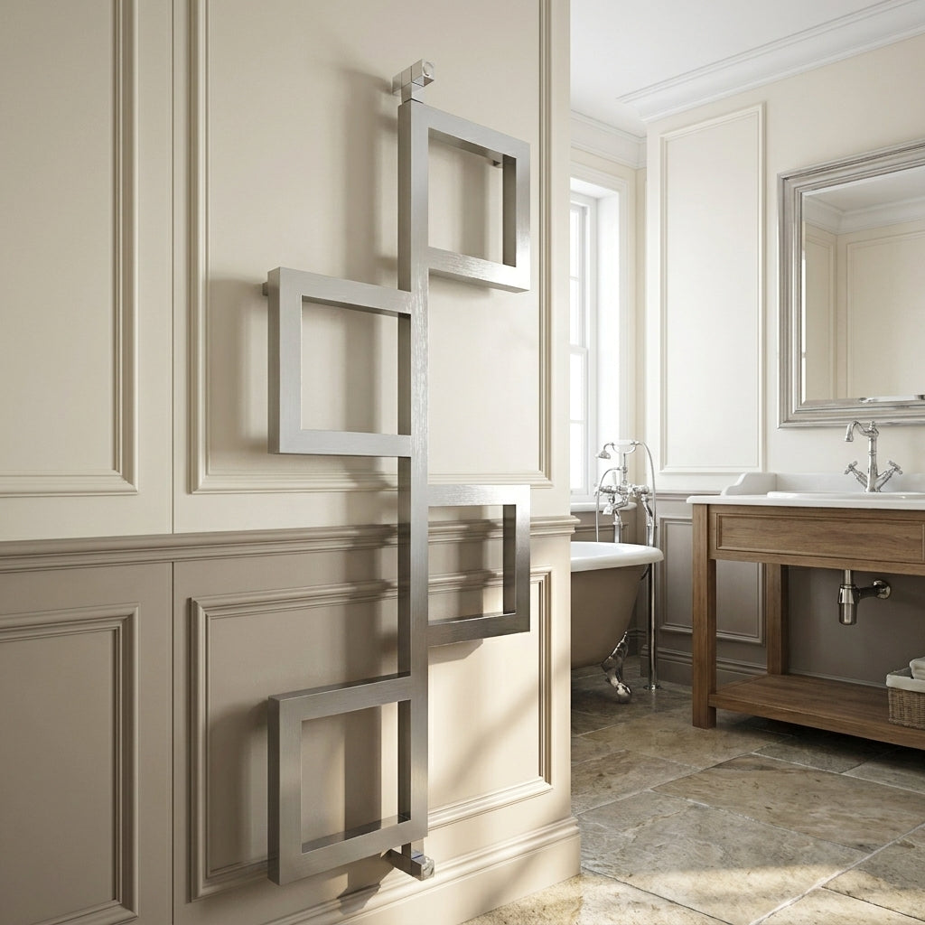 Carisa Flap Stainless Steel Towel Radiator | CUSTOM MADE