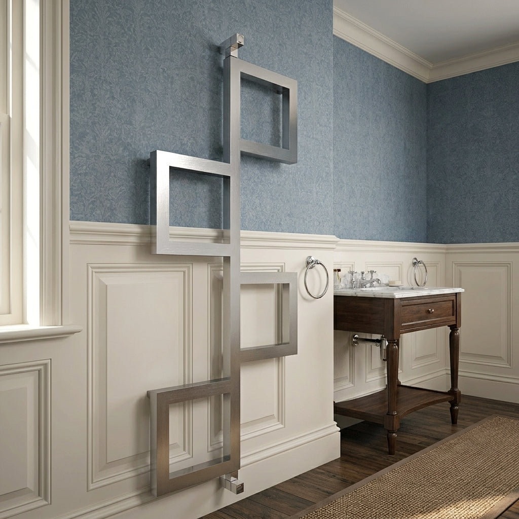 Carisa Flap Stainless Steel Towel Radiator | CUSTOM MADE