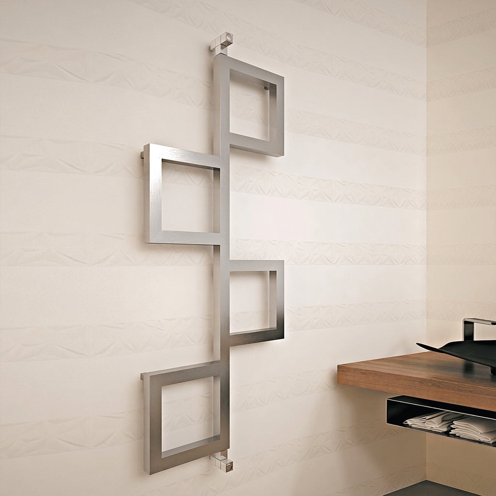 Carisa Flap Stainless Steel Towel Radiator | CUSTOM MADE