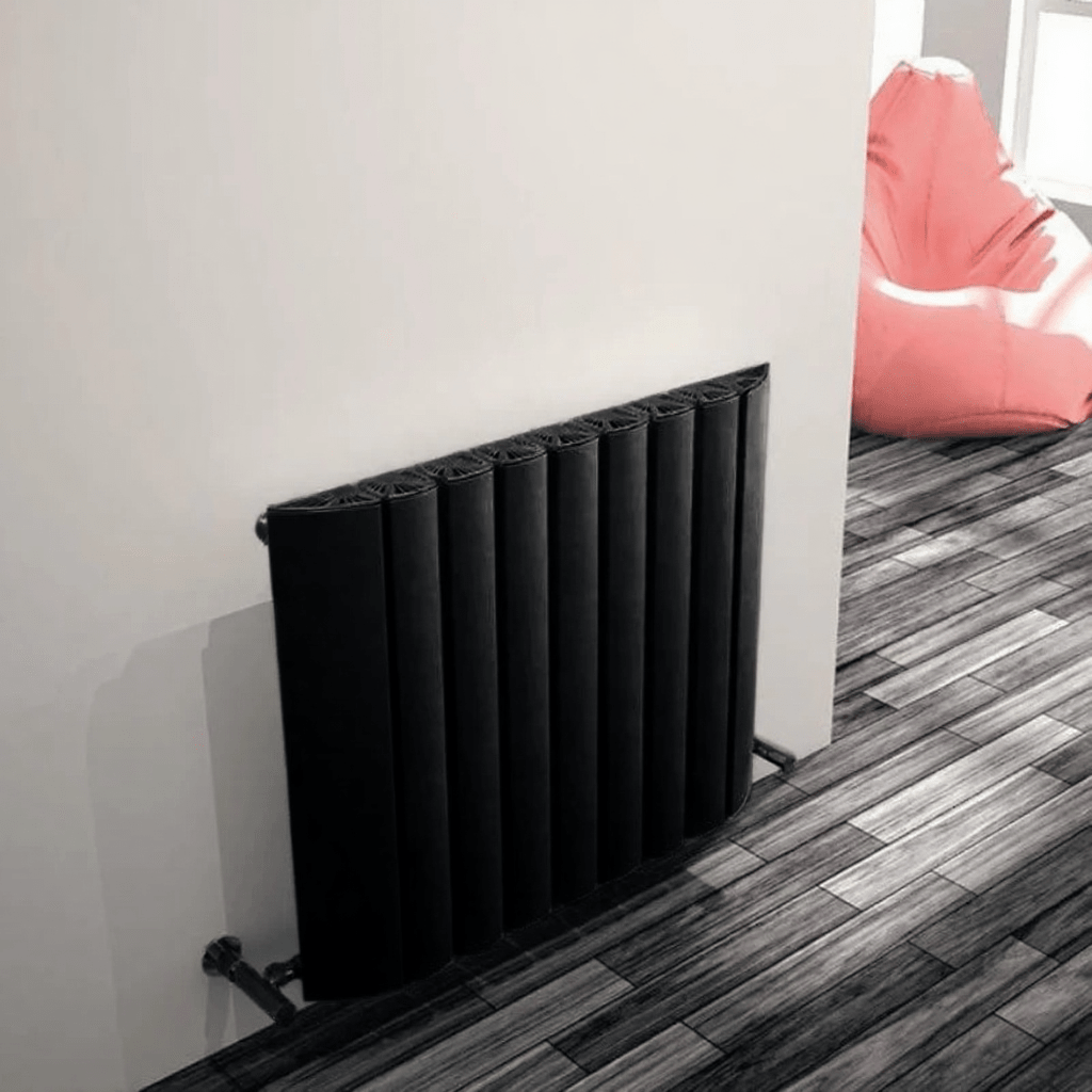 Carisa Gaia Horizontal Minimalist Modern Aluminium Radiator in 600H x 730W