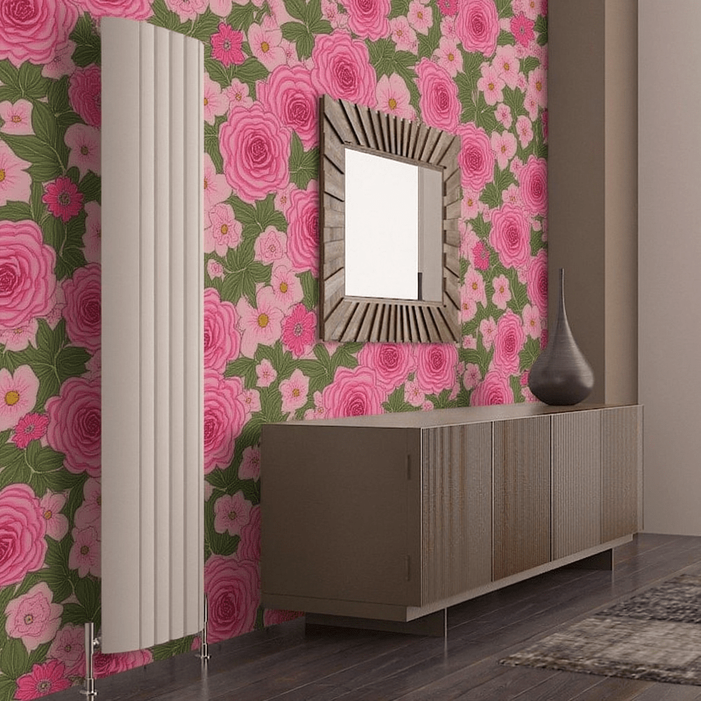 Carisa Gaia Vertical Minimalist Modern Aluminium Radiator in 1800H x 355W