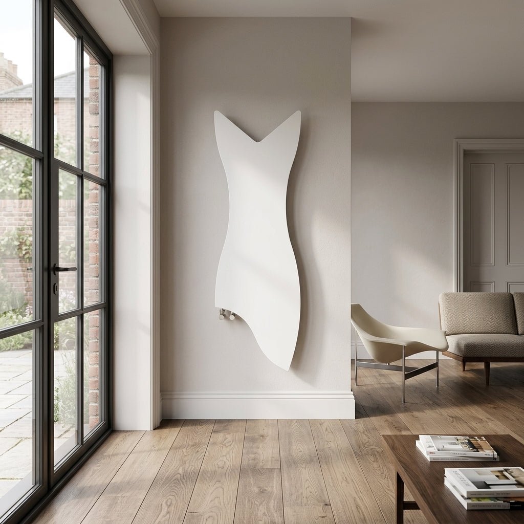 Carisa Glasgow Bespoke Fashion Designer Steel Radiator | CUSTOM MADE in Textured White RAL
