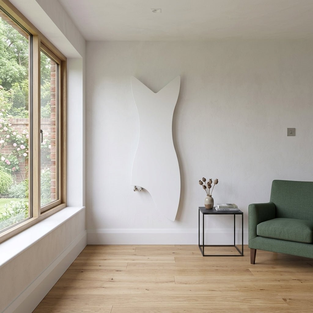 Carisa Glasgow Bespoke Fashion Designer Steel Radiator | CUSTOM MADE in Textured White RAL