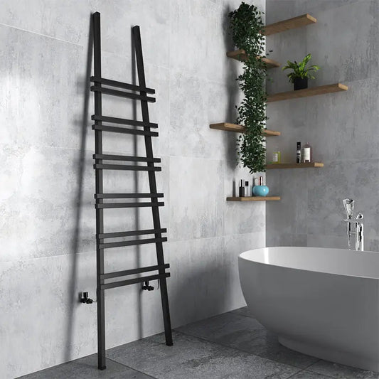 Carisa Jacobs Aluminium Designer Bathroom Ladder Towel Radiator in Flex Pipe