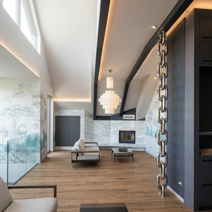 Carisa Link Floor Stainless Steel Bespoke Designer Radiator | CUSTOM MADE in Textured White RAL