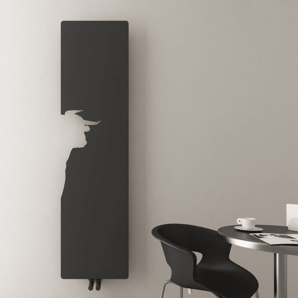 Carisa Lym Flat Panel Modern Designer Steel Radiator | MADE TO ORDER in Textured Anthracite