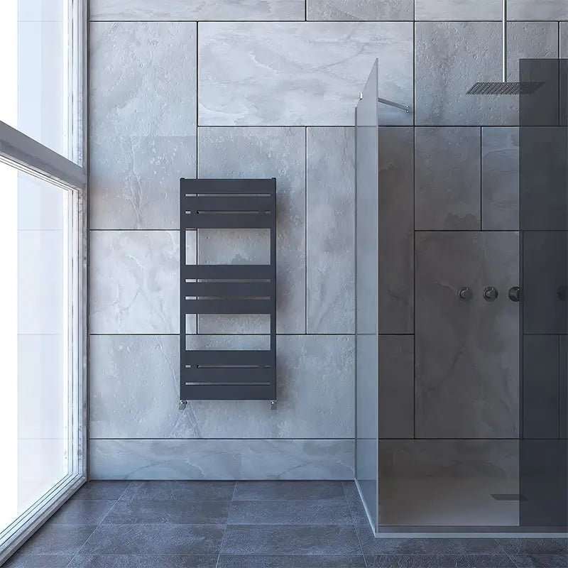 Carisa Mack Bathroom Vertical Designer Aluminium Towel Radiator in 1145H x 500W