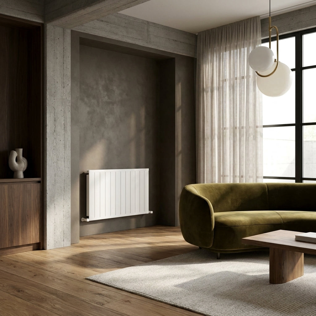 Carisa Mack Modest Horizontal Aluminium Designer Radiator