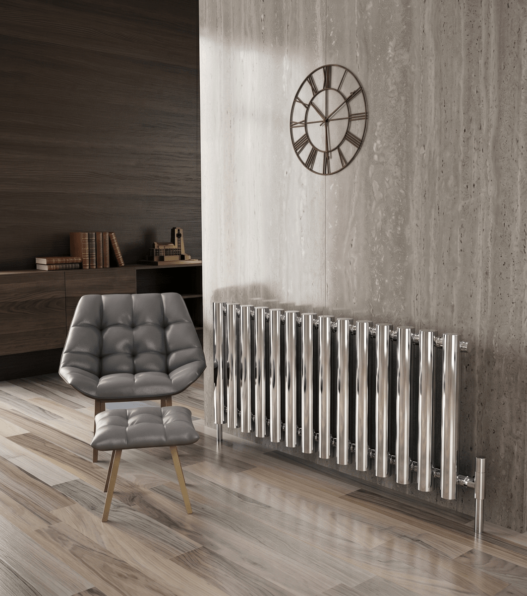 Carisa Mayra Horizontal Steel Designer Radiator in 550W x 1020H
