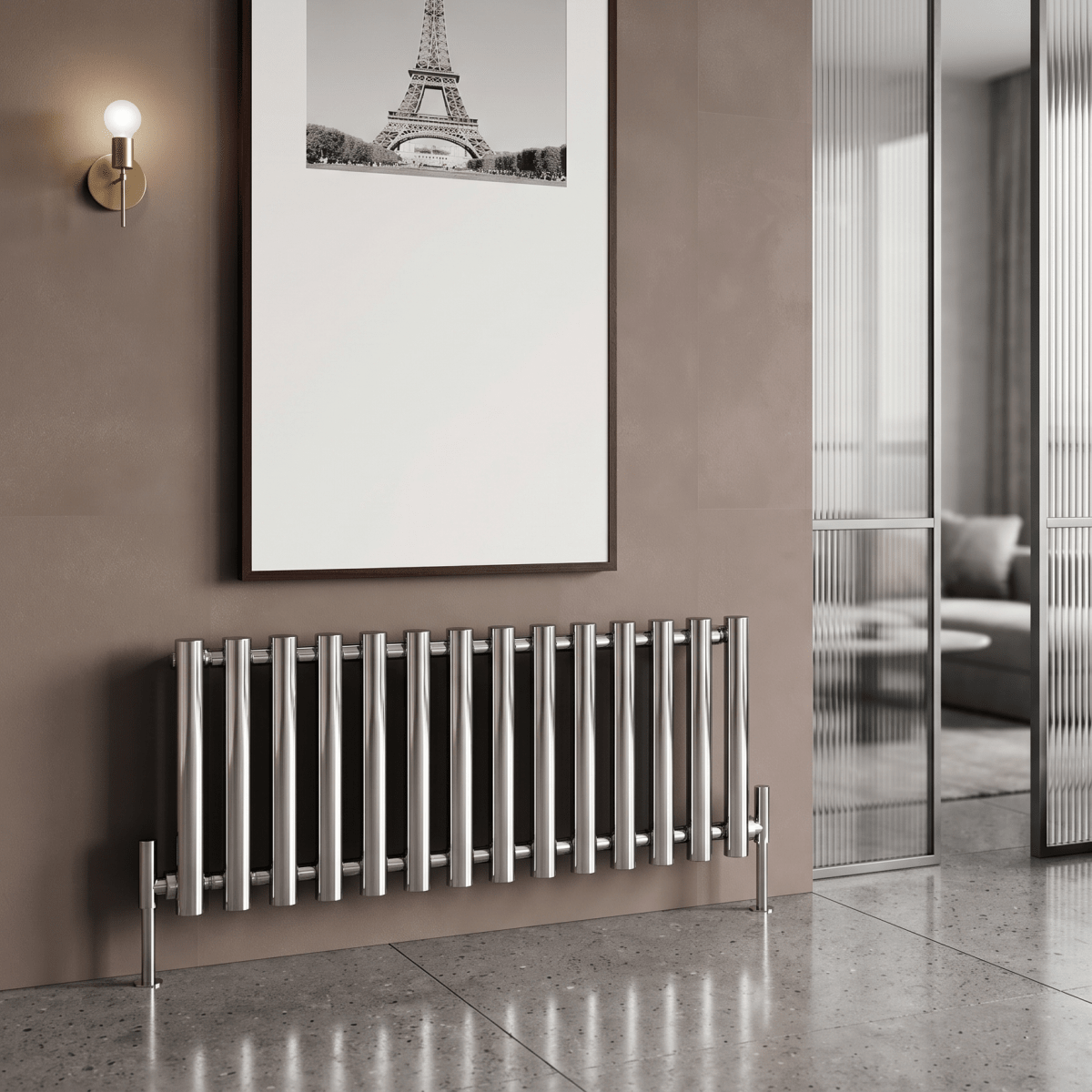 Carisa Mayra Horizontal Steel Designer Radiator in 550W x 1020H