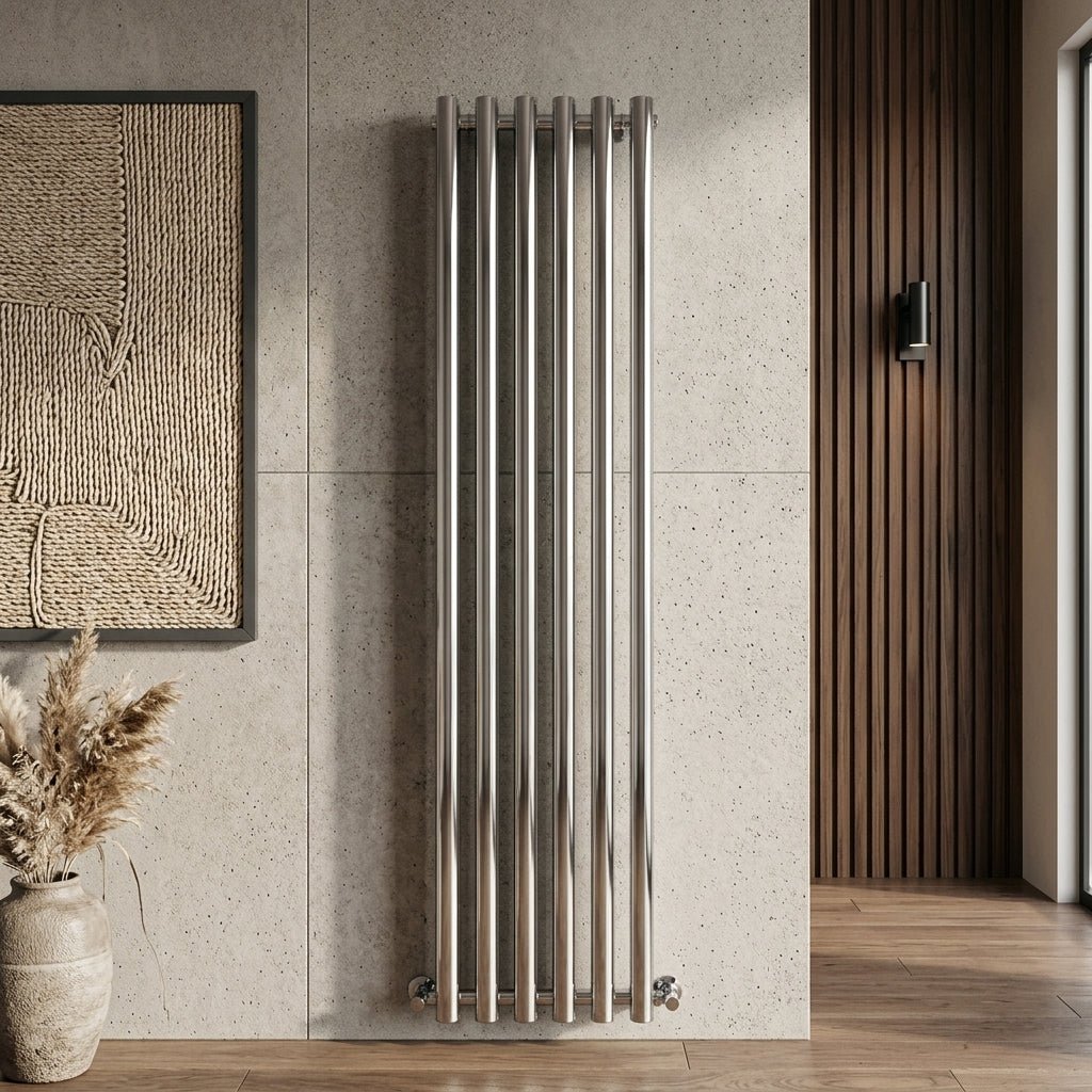 Carisa Mayra Vertical Steel Column Designer Radiator in 1800W x 7270H