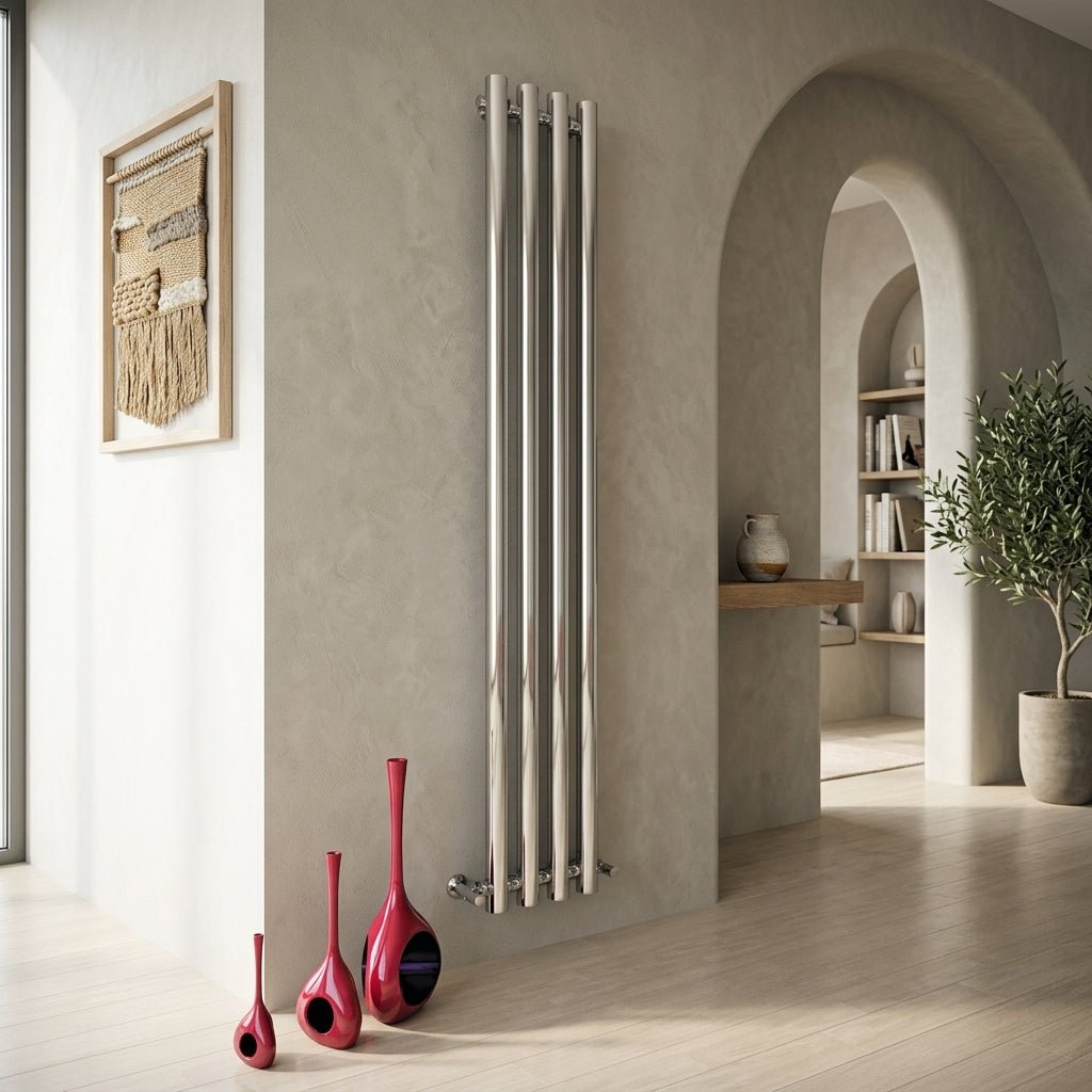 Carisa Mayra Vertical Steel Column Designer Radiator in 1800W x 7270H