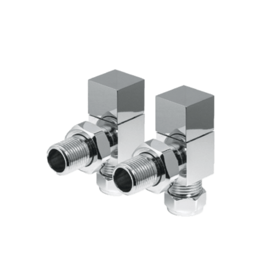 Carisa Minimalist Angled Valves in Chrome