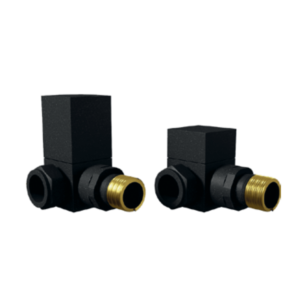 Carisa Minimalist Corner (Double Angled) Valves in Black