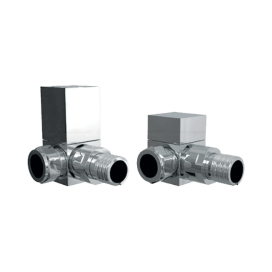 Carisa Minimalist Corner (Double Angled) Valves in Chrome