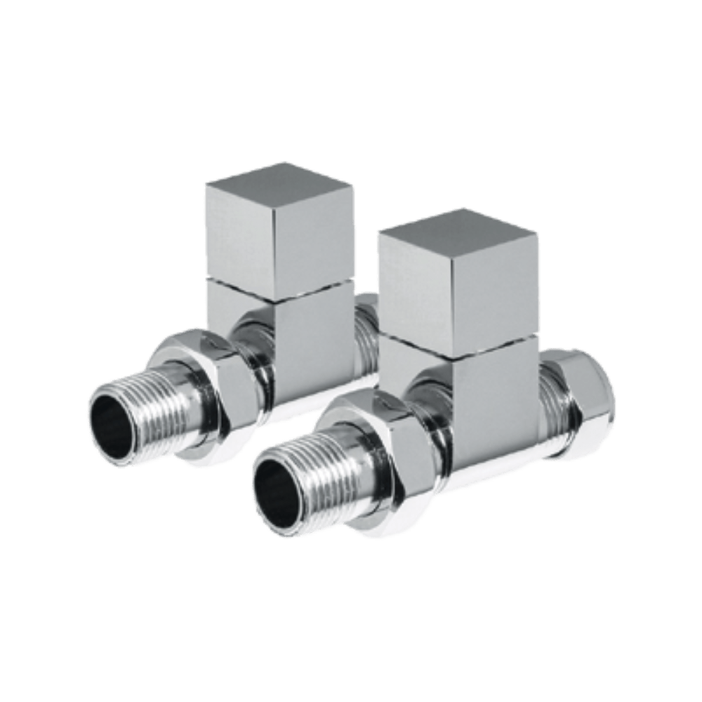 Carisa Minimalist Straight Valves in Chrome