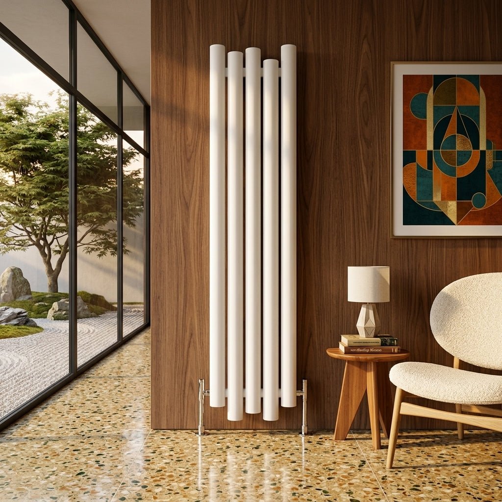 Carisa Motion Asymmetric Contemporary Tall Radiator in 1800H x 390W