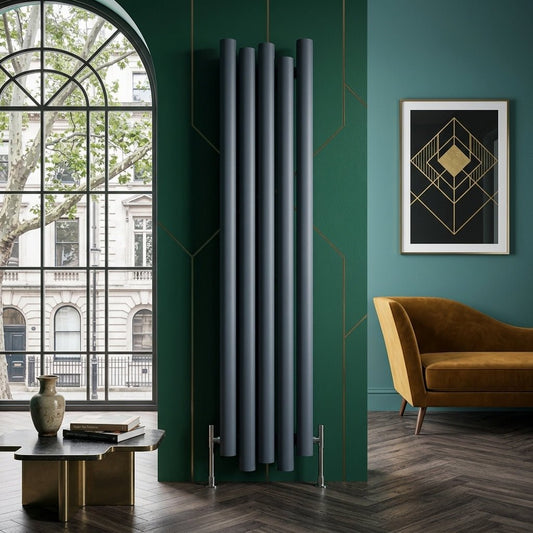 Carisa Motion Asymmetric Contemporary Tall Radiator in 1800H x 390W