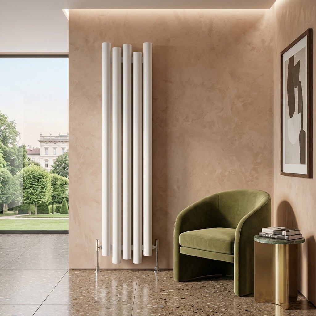 Carisa Motion Asymmetric Contemporary Tall Radiator in 1800H x 390W
