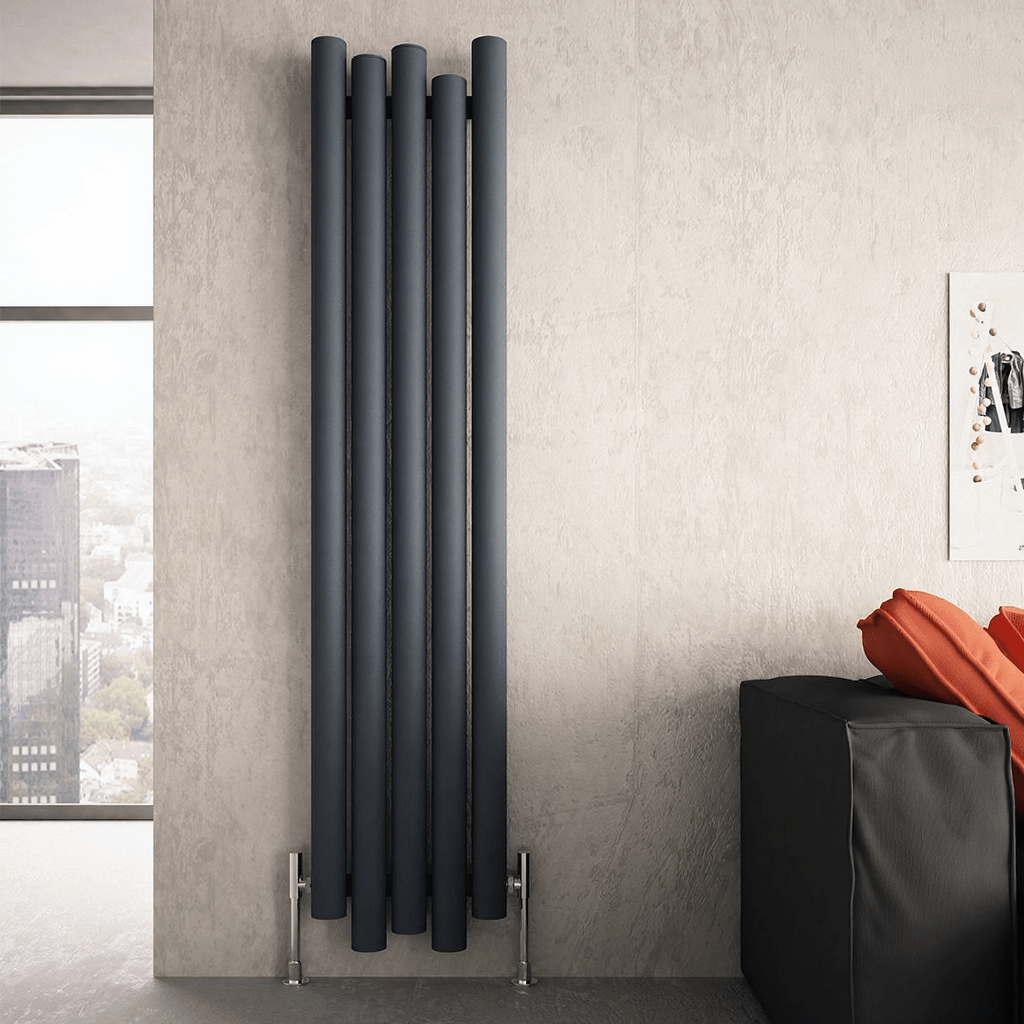 Carisa Motion Asymmetric Contemporary Tall Radiator in 1800H x 390W