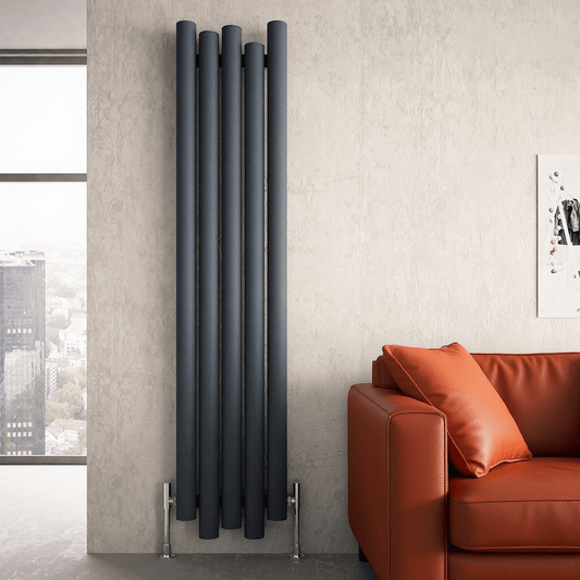 Carisa Motion Asymmetric Contemporary Tall Radiator in 1800H x 390W