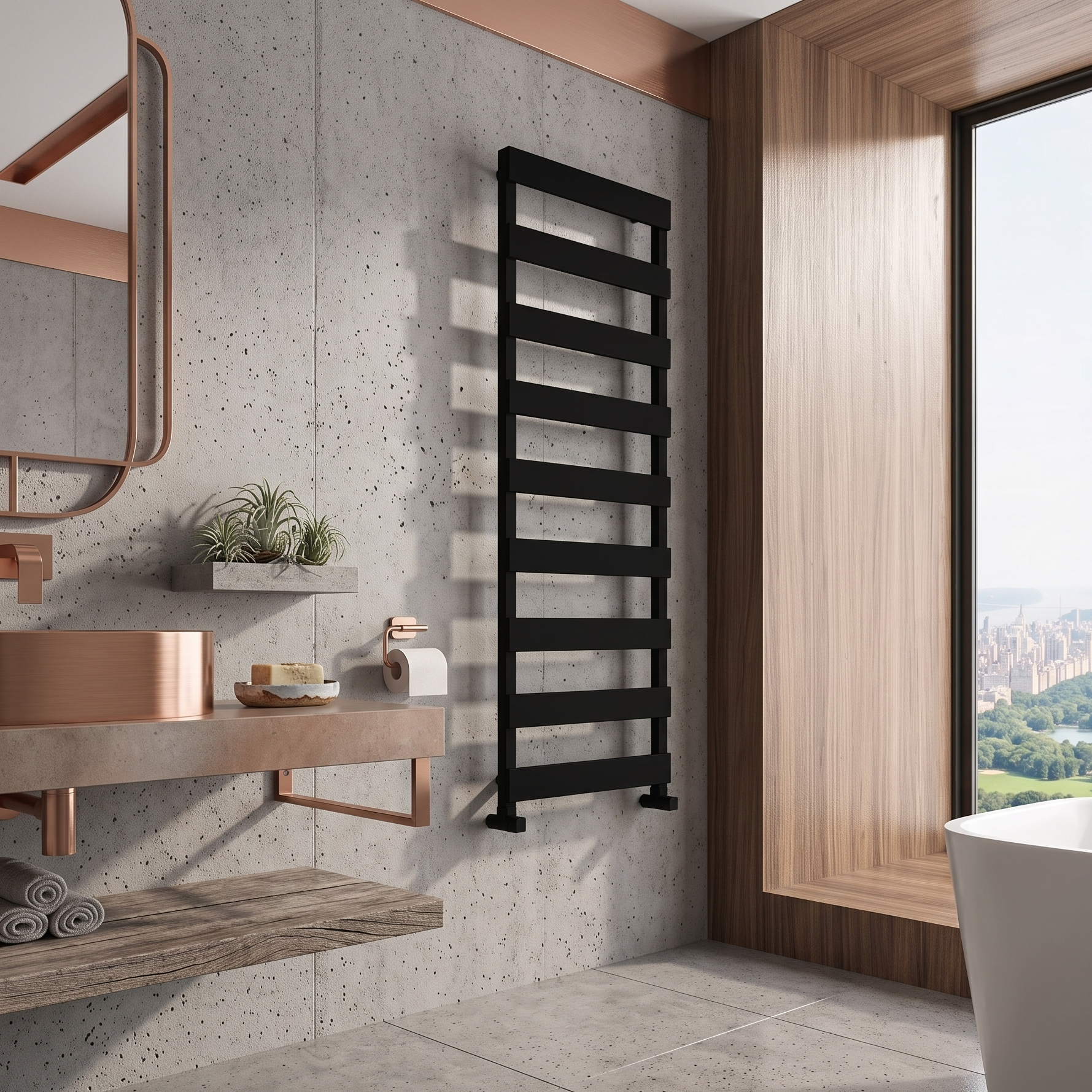 Carisa Ninova Minimalist Ladder Style Towel Warmer