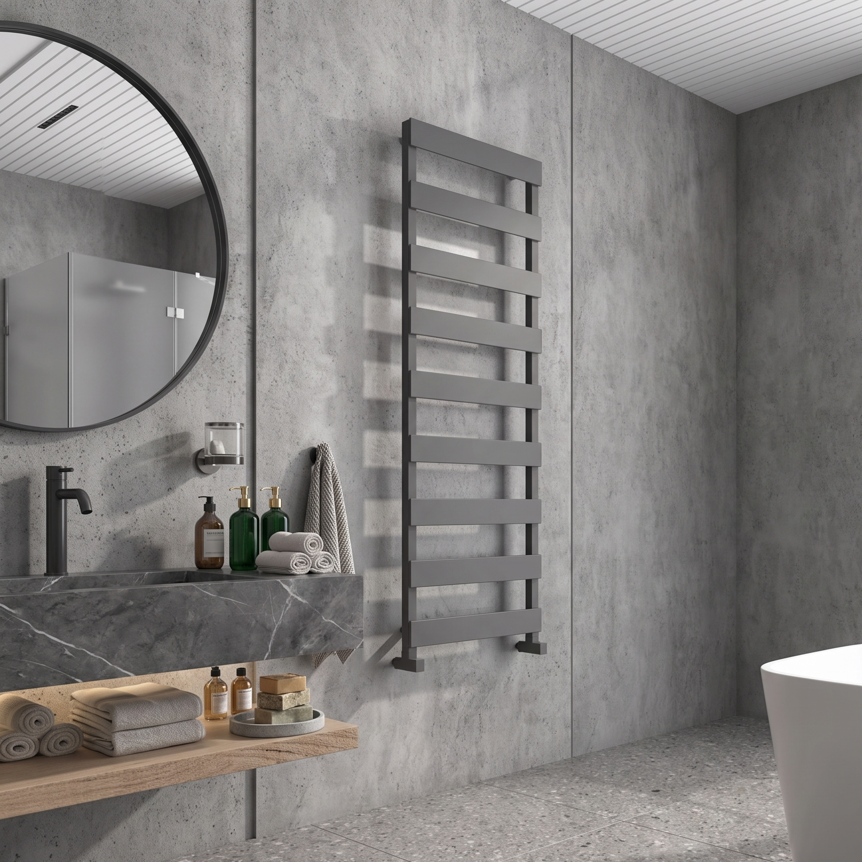 Carisa Ninova Minimalist Ladder Style Towel Warmer
