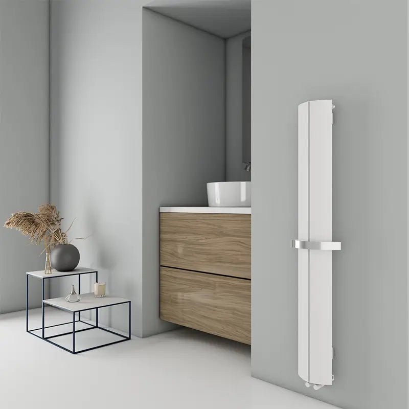 Carisa Nixie Modern Bathroom Radiator in 1200H x 205W