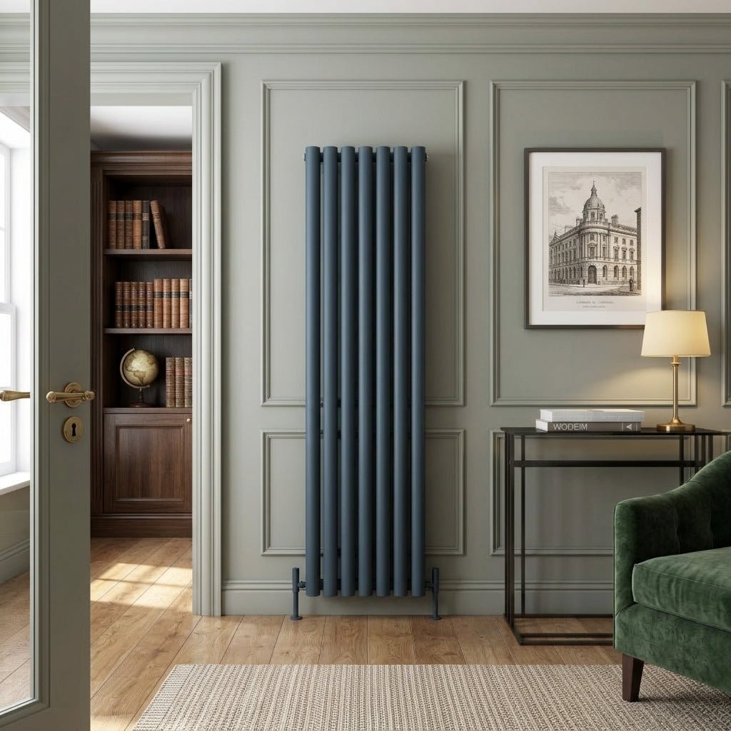 Carisa Odessa Aluminium Vertical Radiator | CUSTOM MADE in Textured Anthracite