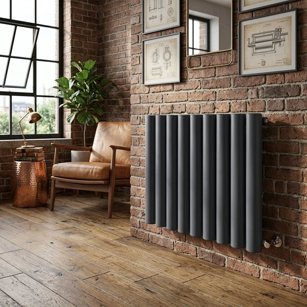 Carisa Otto Horizontal Designer Aluminium Radiator in 600H x 795W