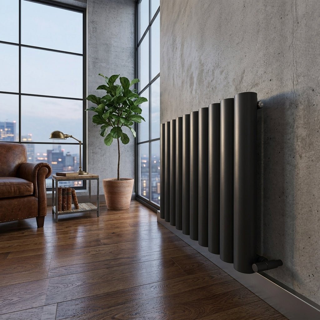 Carisa Otto Horizontal Designer Aluminium Radiator in 600H x 795W